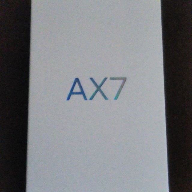新品OPPO AX7 ブルー スマホ/家電/カメラのスマートフォン/携帯電話(スマートフォン本体)の商品写真