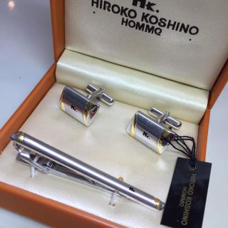 ヒロココシノ(HIROKO KOSHINO)の☆未使用品☆ヒロココシノ オム ネクタイピン カフスボタン セット(ネクタイピン)