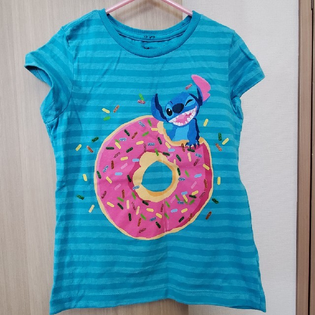 Disney(ディズニー)のディズニー　スティッチ　Tシャツ　5歳6歳用 キッズ/ベビー/マタニティのキッズ服女の子用(90cm~)(Tシャツ/カットソー)の商品写真