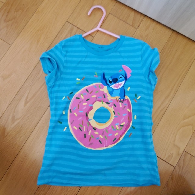 Disney(ディズニー)のディズニー　スティッチ　Tシャツ　5歳6歳用 キッズ/ベビー/マタニティのキッズ服女の子用(90cm~)(Tシャツ/カットソー)の商品写真