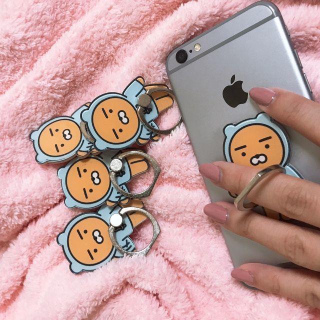 🌠◎カカオフレンズ◎ライアンiRing◎スマホリング スタンド◎韓国 大人気◎ スマホ/家電/カメラのスマホアクセサリー(その他)の商品写真