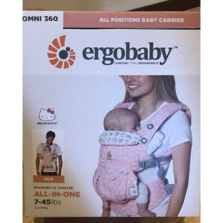 エルゴベビー(Ergobaby)の新品 エルゴベビー 抱っこ紐 OMNI360 ハローキティコラボ ピンク(抱っこひも/おんぶひも)