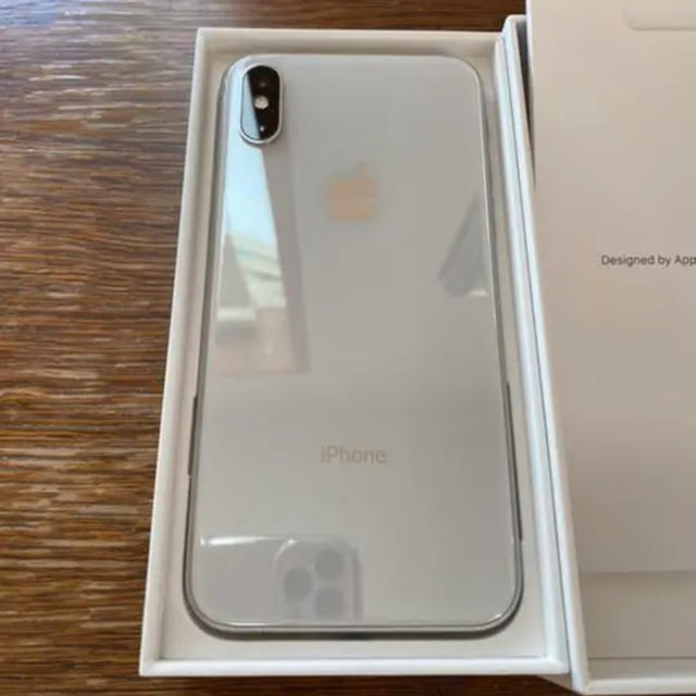 専用iPhone X Silver 64 GB simフリースマホ/家電/カメラ