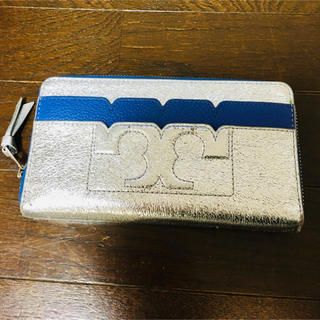 トリーバーチ(Tory Burch)のトリーバーチ　長財布キラキラシルバー(財布)