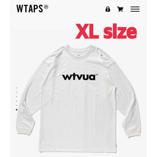 WTAPS WTVUA LS TEE WHITE XLサイズ 大好評発売中