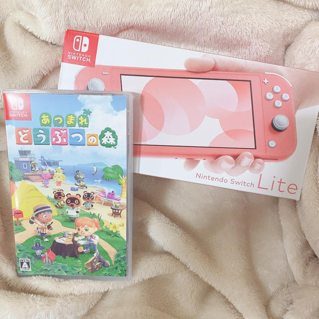 switch Lite コーラル｜あつまれどうぶつの森