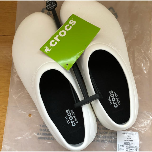 crocs クロックス オン ザ クロック ワーク スリップオンの通販 by のこ's shop|クロックスならラクマ