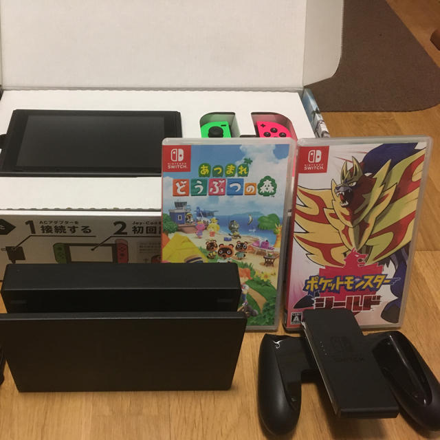 任天堂Switch本体 どうぶつの森&ポケモンセット(美品)