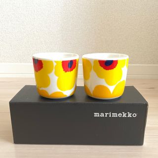 マリメッコ(marimekko)のマリメッコ　ウニッコ  50周年記念マグ　黄色(食器)