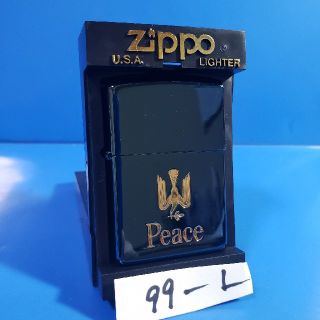 ジッポー(ZIPPO)の極上未使用品❤99L'Zippo❤JT限定❤ピース ブルーチタン♥送料無料❤(タバコグッズ)