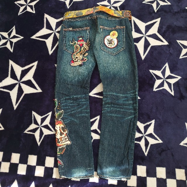 Ed Hardy(エドハーディー)の志村けんエドハーディベルトセット メンズのパンツ(デニム/ジーンズ)の商品写真