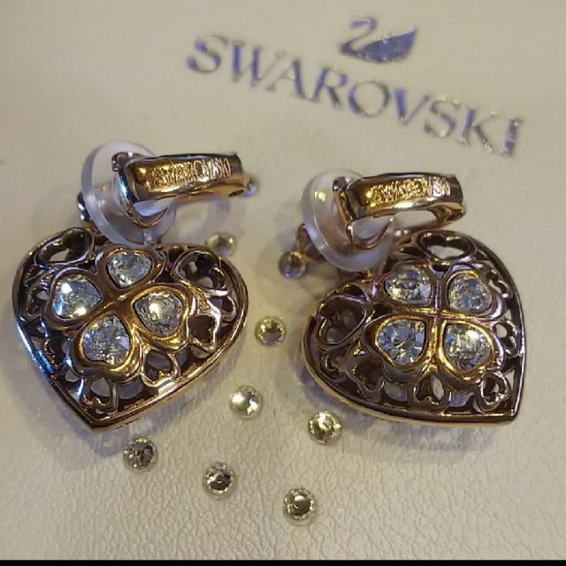 SWAROVSKI - 中古 スワロフスキー ピンクゴールド イヤリングの通販 by ようこそ｜スワロフスキーならラクマ