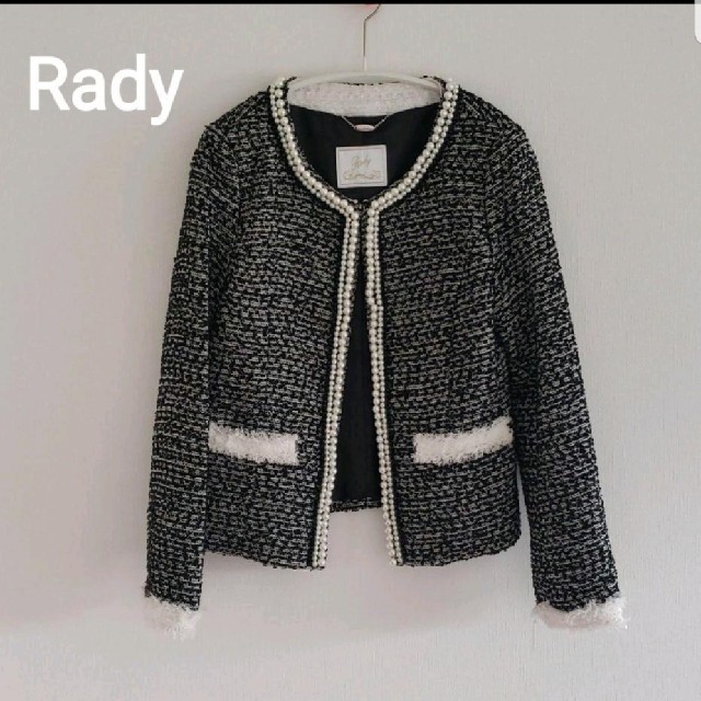 Rady(レディー)の極美品♥Rady  レディー  ツイードジャケット レディースのジャケット/アウター(ノーカラージャケット)の商品写真