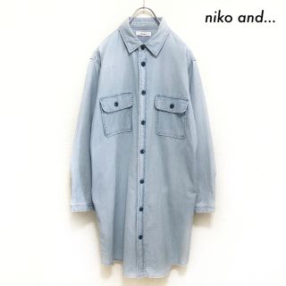 ニコアンド(niko and...)のniko and… ニコアンド★長袖 シャツワンピース ダンガリー素材(ひざ丈ワンピース)