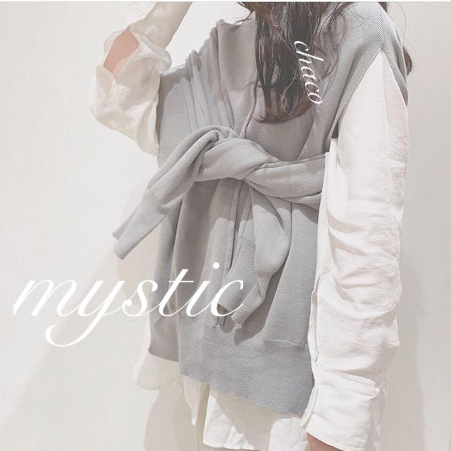 mystic(ミスティック)の春✨¥6490【mystic】スエットライクマルチWAYプルオーバ レディースのトップス(ニット/セーター)の商品写真