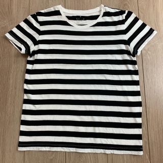 ムジルシリョウヒン(MUJI (無印良品))の【無印良品　ボーダー　Tシャツ　Mサイズ】(Tシャツ(半袖/袖なし))