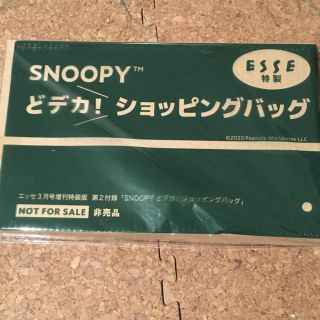 スヌーピーどデカ！ショッピングバッグ(エコバッグ)