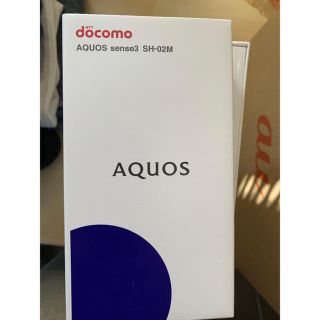 アクオス(AQUOS)のドコモ AQUOS sense3 SH-02Mゴールド(スマートフォン本体)