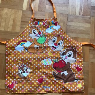 ディズニー(Disney)のキッズエプロン　(お食事エプロン)