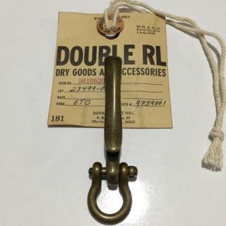 ダブルアールエル(RRL)のRRL 真鍮 キーフック 新品 ダブルアールエル キーホルダー シャックル(キーホルダー)