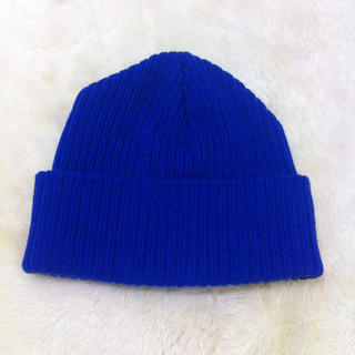 ローリーズファーム(LOWRYS FARM)の青ニット帽(ニット帽/ビーニー)