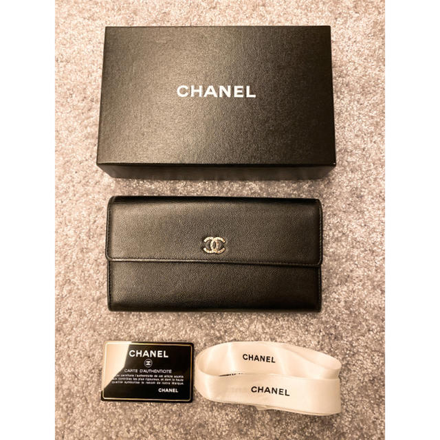 CHANEL - CHANEL 長財布 セブルガ キャビアスキン ブラック 黒 ロングウォレットの通販 by ☺︎プロフィール必読お願いいたし