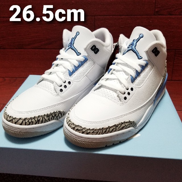 NIKE AIR JORDAN 3 RETRO UNC 26.5cm