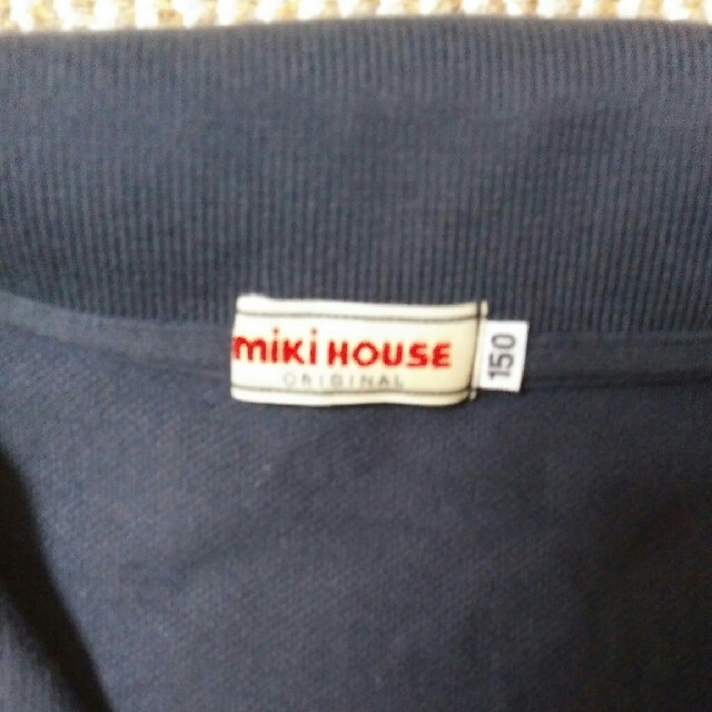 mikihouse(ミキハウス)のMIKI HOUSE　紺ポロシャツ(150) キッズ/ベビー/マタニティのキッズ服男の子用(90cm~)(Tシャツ/カットソー)の商品写真