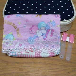 移動ポケット　女の子　キキララ　リトルツインスターズ　サンリオ　ハンドメイド(外出用品)
