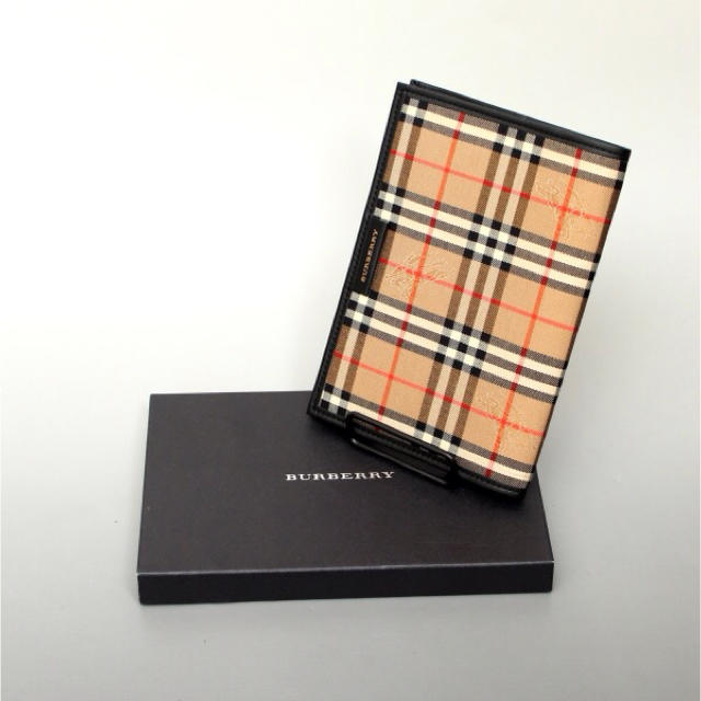 高評価! 美品 バーバリー BURBERRY ブックカバー 文庫本カバー