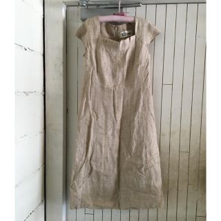 クロエ(Chloe)のChloé linen onepiece.(ひざ丈ワンピース)