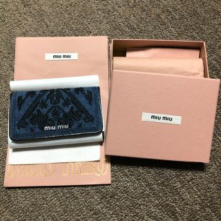 ミュウミュウ(miumiu)のmiumiu デニムウォレット(財布)