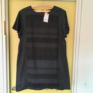 エスティークローゼット(s.t.closet)のs.t.closet  キャミ付きレースワンピース(黒)  新品(ひざ丈ワンピース)