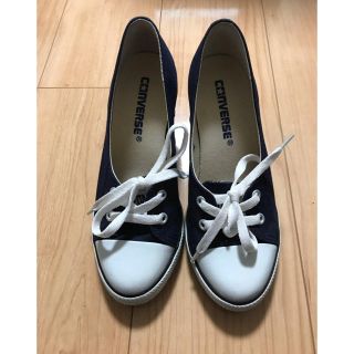 コンバース(CONVERSE)の【未使用】CONVERSE コンバース スニーカー風 パンプス ヒール 23cm(ハイヒール/パンプス)