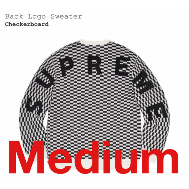 Supreme(シュプリーム)のMSK様専用 Supreme Back Logo Sweater Checker メンズのトップス(ニット/セーター)の商品写真