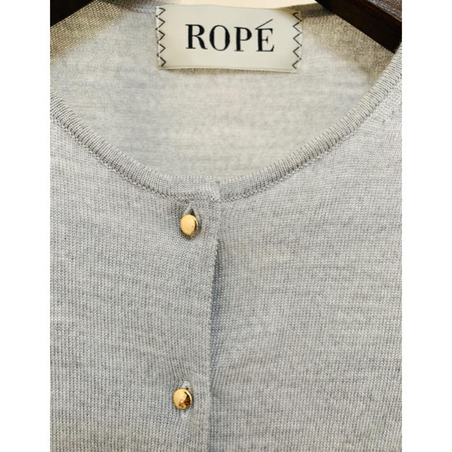 ROPE’(ロペ)のROPE ロペ カーディガン グレイ レディースのトップス(カーディガン)の商品写真