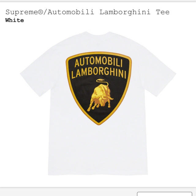 Supreme Lamborghini Tee White - Tシャツ/カットソー(半袖/袖なし)