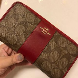 コーチ(COACH)の★KJs様専用★ COACH コーチ　財布　ウォレット　レッド　赤(長財布)