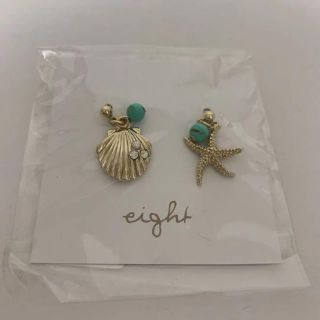 シールームリン(SeaRoomlynn)のeight 貝殻ピアス　新品(ピアス)