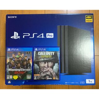 プレイステーション4(PlayStation4)のプレステ4pro1TB、ソフト×2(家庭用ゲーム機本体)