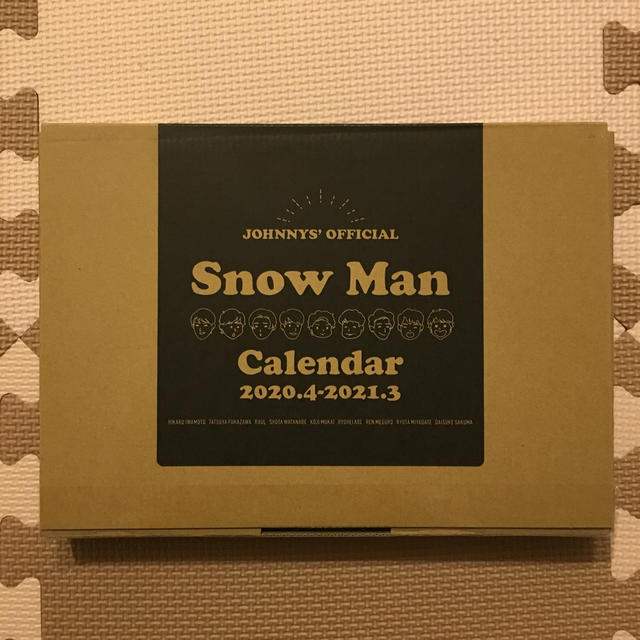 Snow Man Calender 2020.4-2021.3