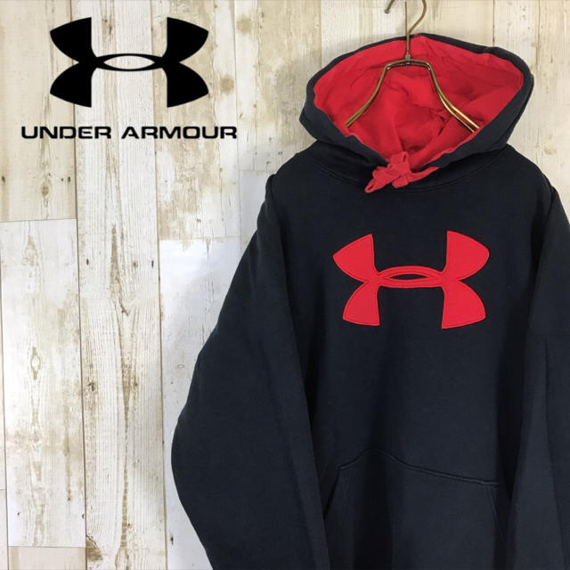 UNDER ARMOUR アンダーアーマービッグロゴ パーカー 裏起毛 ストーム