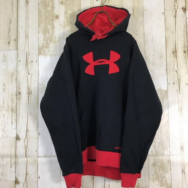 UNDER ARMOUR アンダーアーマービッグロゴ パーカー 裏起毛 ストーム 1