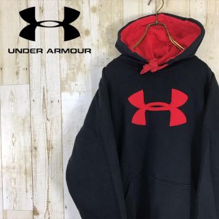 アンダーアーマー(UNDER ARMOUR)のUNDER ARMOUR アンダーアーマービッグロゴ パーカー 裏起毛 ストーム(パーカー)