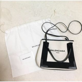 バレンシアガ(Balenciaga)の専用出品☆ BALENCIAGA  xs トートバック　ナチュラル×ブラック(トートバッグ)