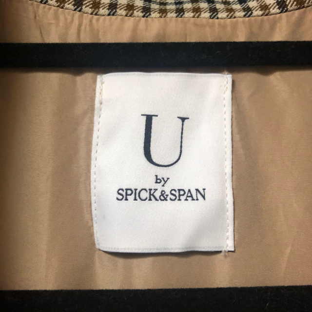 Spick & Span(スピックアンドスパン)のU by SPICK&SPAN チェック　テーラードジャケット レディースのジャケット/アウター(テーラードジャケット)の商品写真
