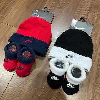 ナイキ(NIKE)の美品 ナイキ NIKE ベビー 帽子 靴下 2点セット 0~6m ソックスハット(靴下/タイツ)