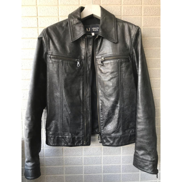 ARMANI JEANS - ほぼ新品⭐️ARMANI JEANS 本革 ライダースジャケット ARMANI JEANS - ほぼ新品⭐️ARMANI JEANS 本革 ライダースジャケット