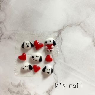 スヌーピー(SNOOPY)の３Dネイルパーツ♡スヌーピー♡セット(各種パーツ)