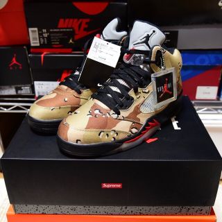 シュプリーム(Supreme)の【専用】NIKE AIR JORDAN 5 supreme 28cm 新品未使用(スニーカー)